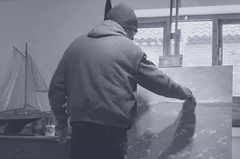 Gary Haigh Smith at work in his studio